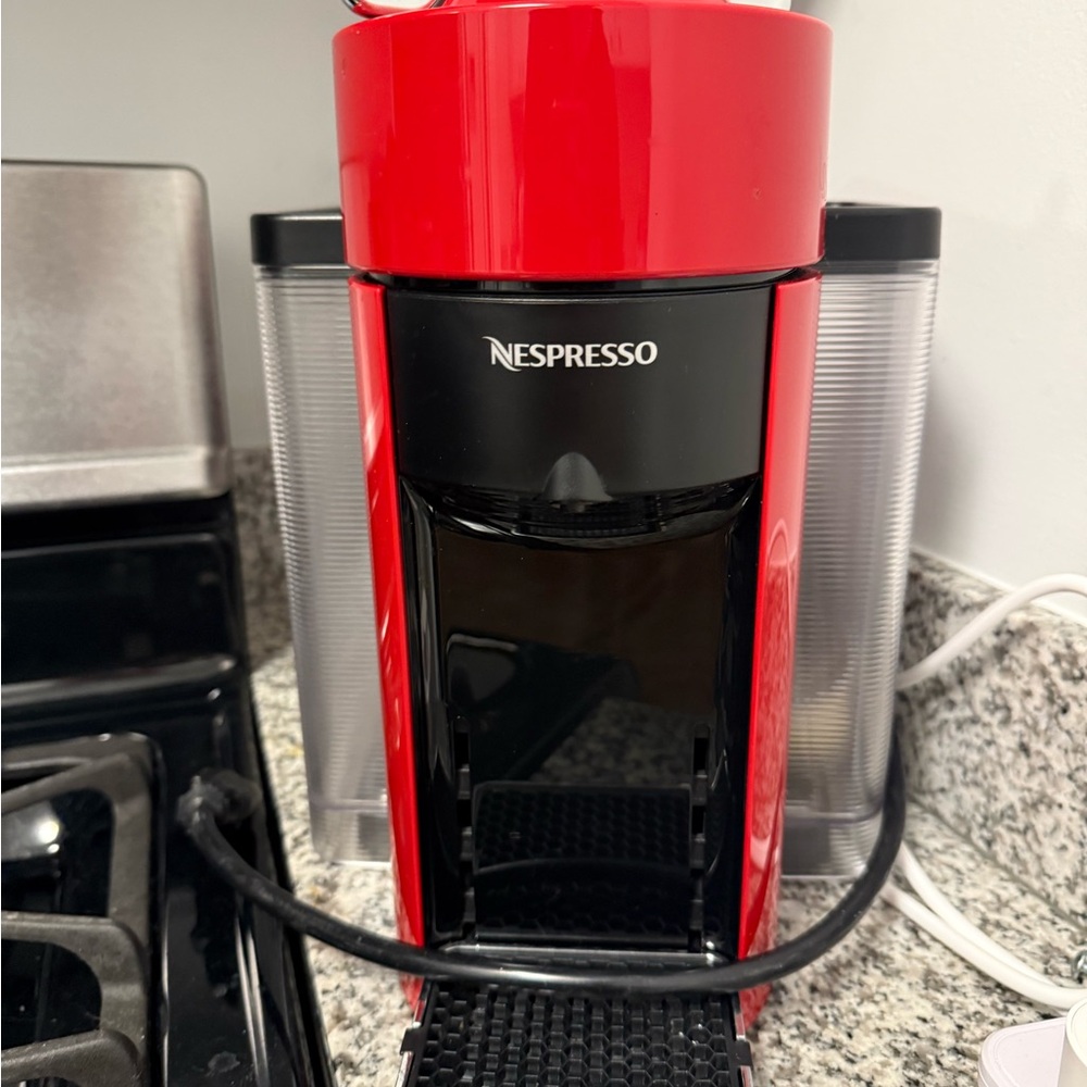 Nespresso coffee machine plus pod holder drawer
